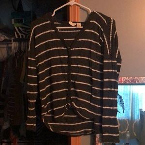 Long sleeve stripped shirt